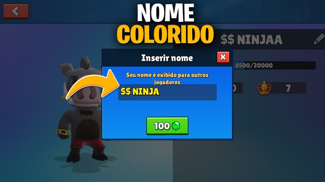 COMO COLOCAR NICK COLORIDO NO STUMBLE GUYS 