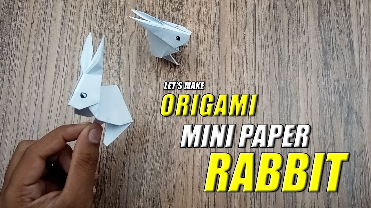 How To Make Mini Paper Rabbit Easy Origami Rabbit DIY Origami Paper ...