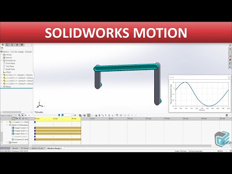 SOLIDWORKS Motion - Four Bar Linkage