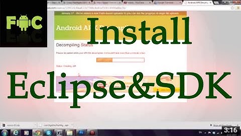 How To Install Eclipse with Android SDK and Setting up
