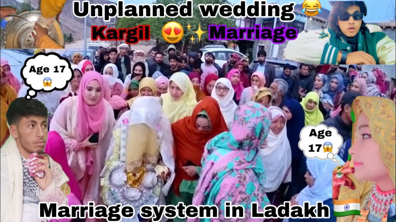 Marriage ceremony of 17 year old boy and girl from ladakh india 😱