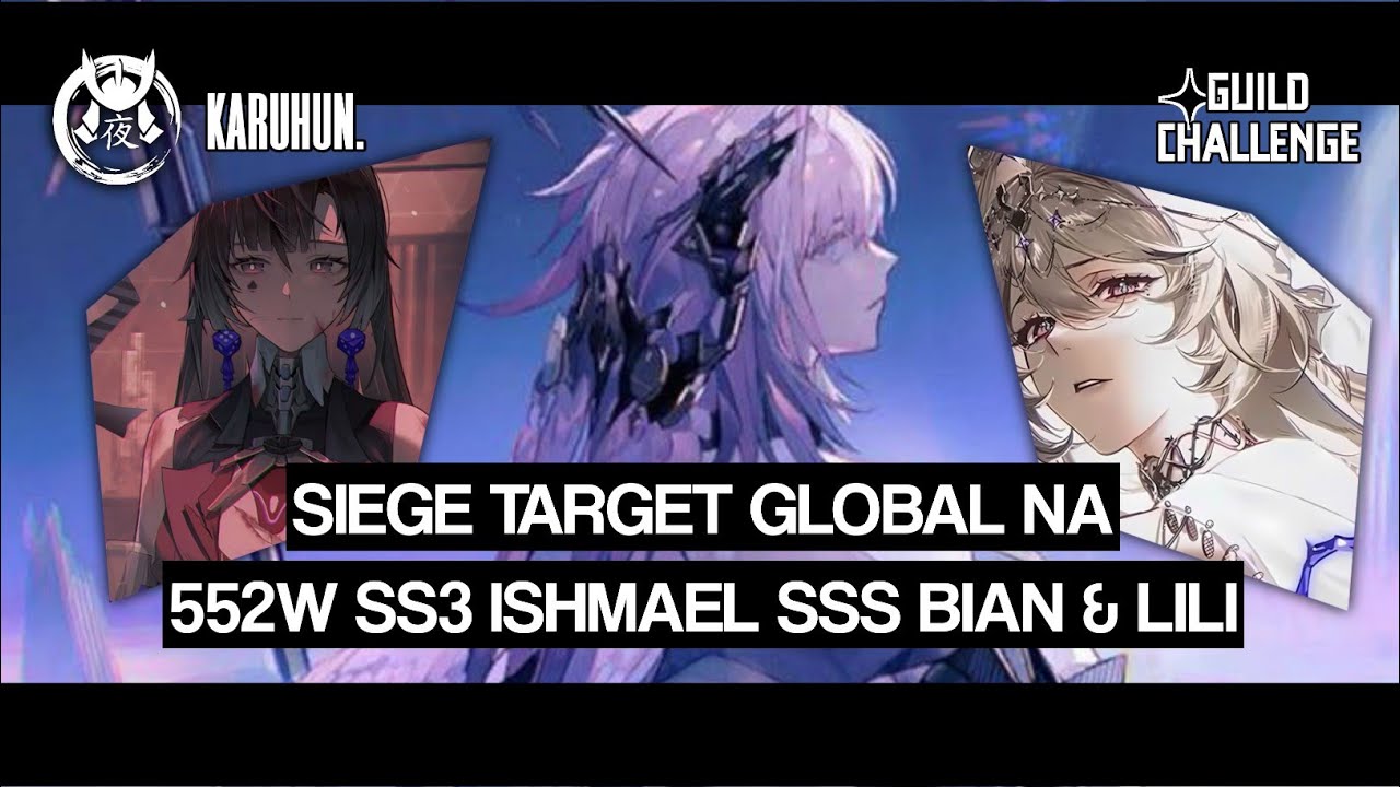 Guild Challenge Siege Target 552W SS3 IshmaTank Solo DPS - Punishing: Gray Raven
