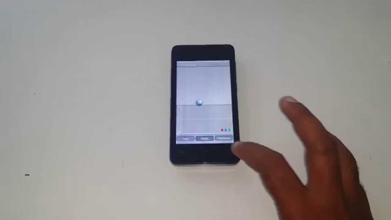 Lava Iris 406Q Accelerometer Sensor Test