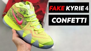 KYRIE 4 Confetti REAL VS FAKE