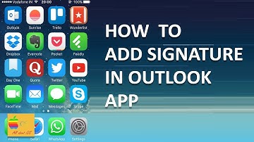 How to add signature in outlook app in your iPhone