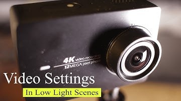 YI 4k Action Camera Xiaomi Yi 2 How to adjust the settings in low light scenes  Tutorial