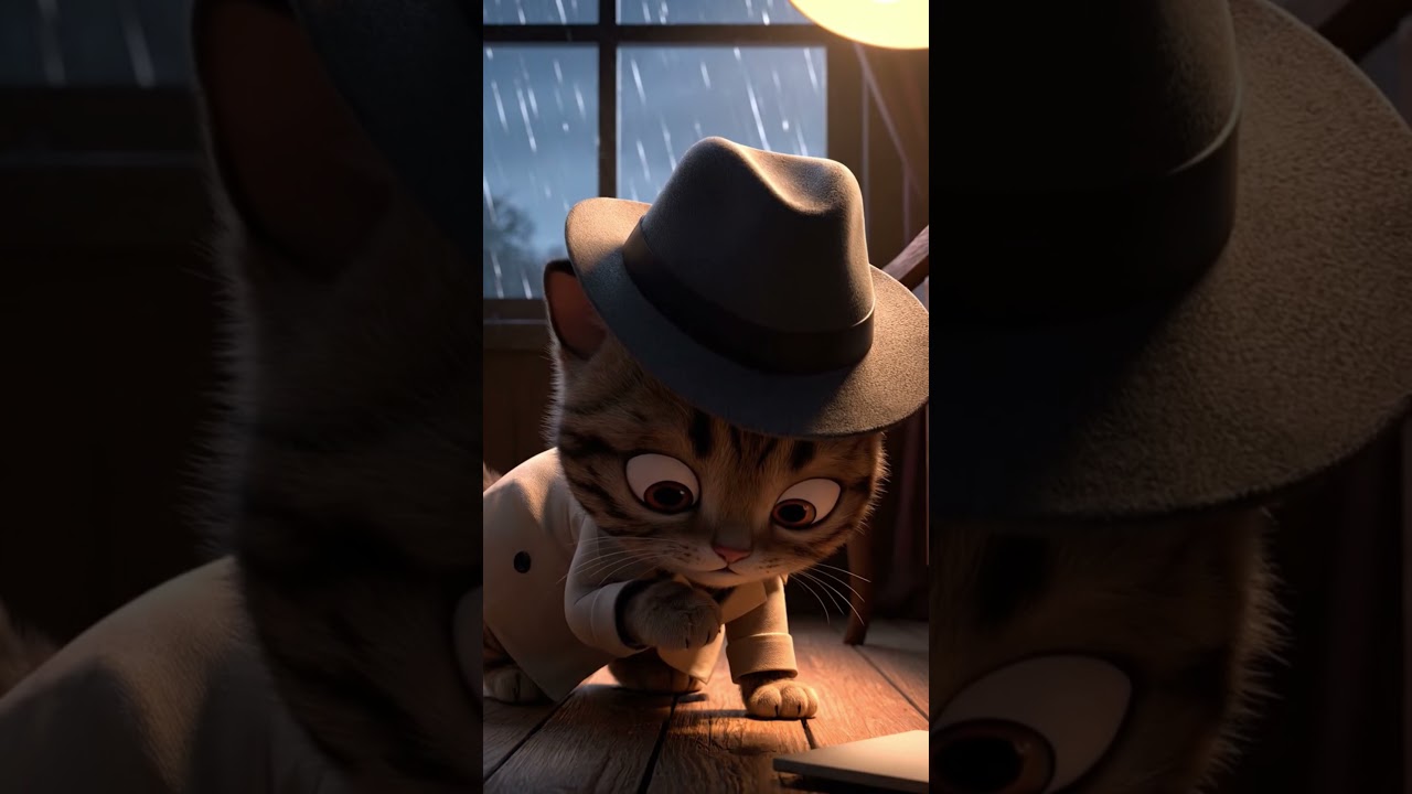 Cute Cat Detective Solving a Case 🐱🧠 | Fun Mystery Short 