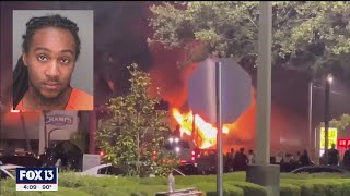 High school athletic jersey helped investigators identify Champs Sports arson suspect