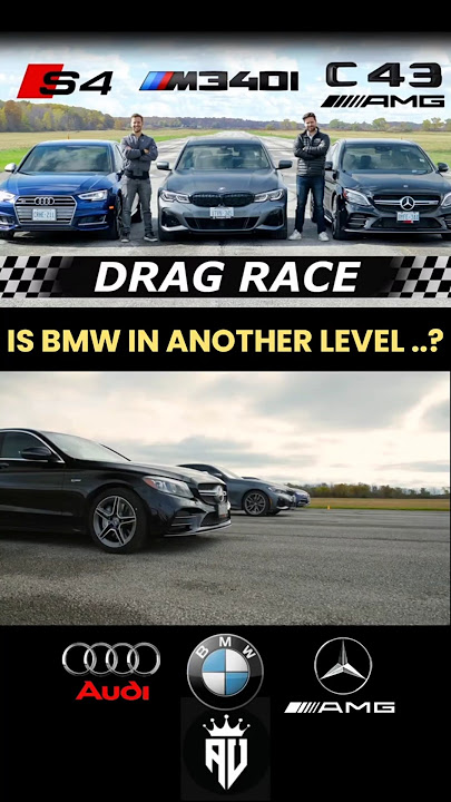 Audi S4 vs BMW m340i vs amg c 43 #bmwm3 #bmwguy #bmwfan #drag #dragrace #acceleration
