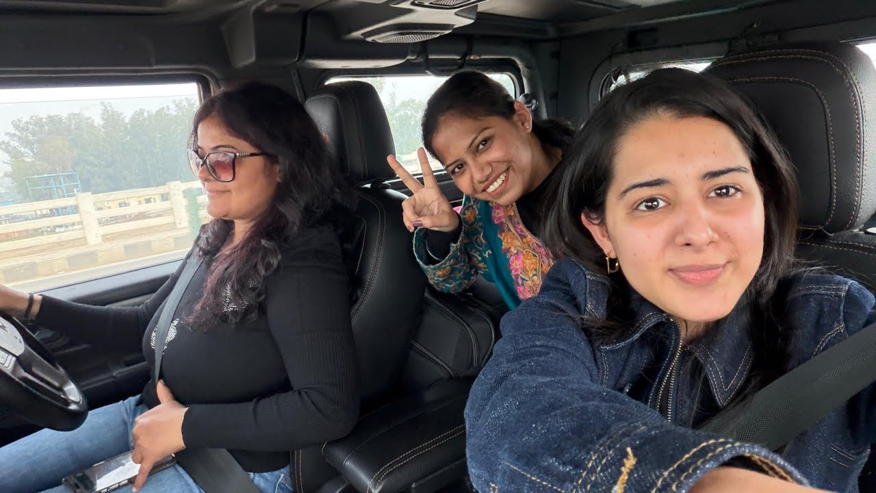 Revving up the Thar, vibing with the gang! Heading to Chandigarh for a friend's big day. 
