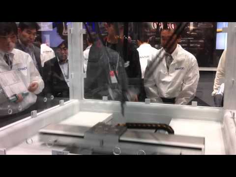 Omron Delta Robot controlled by new NJ501 SYSMAC motion controller