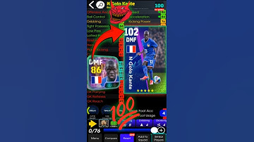 How to Train 102 Rated N Golo Kante in Efootball24#efootball#pes#efootball2024#football