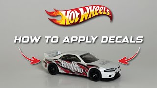 HOW TO APPLY HOTWHEELS DECALS #hotwheels