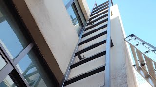 cómo hacer escalera marina para servicio #herrería #escaleras