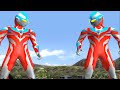 ULTRAMAN GINGA & ULTRAMAN GINGA TAG TEAM ULTRAMAN FE3 GAMEPLAY
