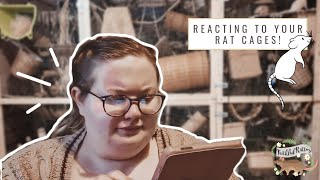 reacting to YOUR rat cages! | Rat Cage Review!