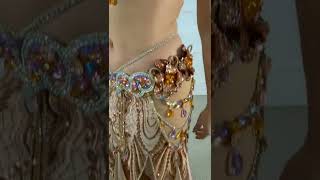 Belly Dancing costume with Flowers