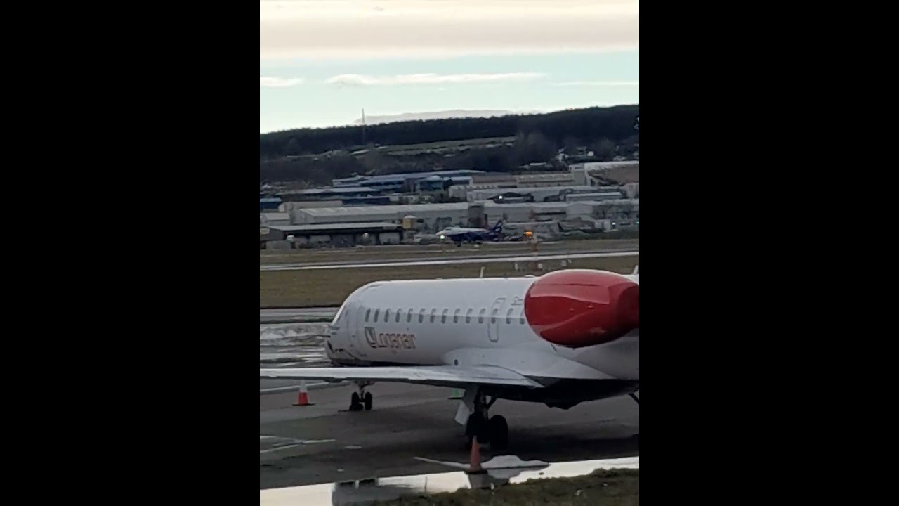 Eastern Airways BAe Jetstream 41 (G-MAJU) landing at Dyce Airport as Flight T3714 from Humberside.