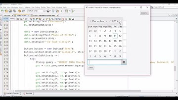 JavaFX 8 Tutorial 20 - DatePicker and Database (how to save date into database)