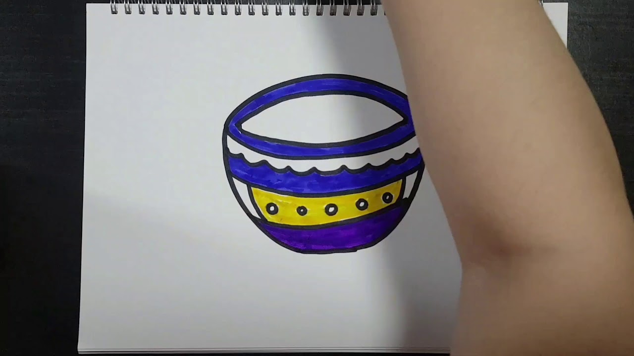 Learn to draw幼儿学画画-简笔画(碗和汤匙) - YouTube