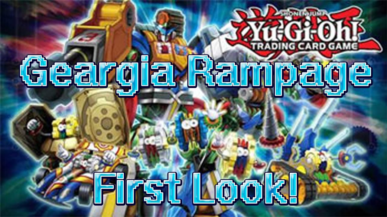 Konami Yu-Gi-Oh Geargia Rampage Structure Deck – 42 Karten, Spielunterlage, Duellführer, Deutsch
