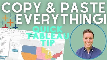 How to Copy and Paste Calculations, Groups, Sets, Parameters in Tableau (Quick Tip)