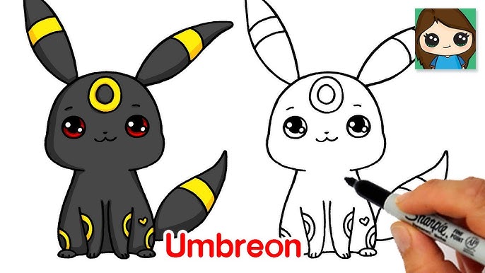 How to Draw Umbreon | Pokemon EASY Chibi Baby #5 - YouTube