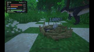 The Isle in Minecraft? - PreyDator Mod A dinosaur simulator update (NESTING and LAYING EGGS)