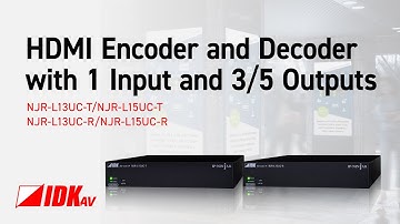 [IDK] NJR-L1xUC - 4K@60 (4:4:4) HDMI Encoder/Decoder: IP-NINJAR/SDVoE
