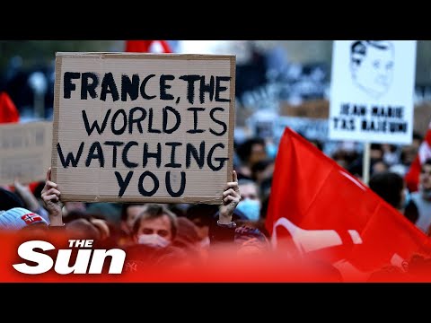 Live: Protest in Paris against new security law