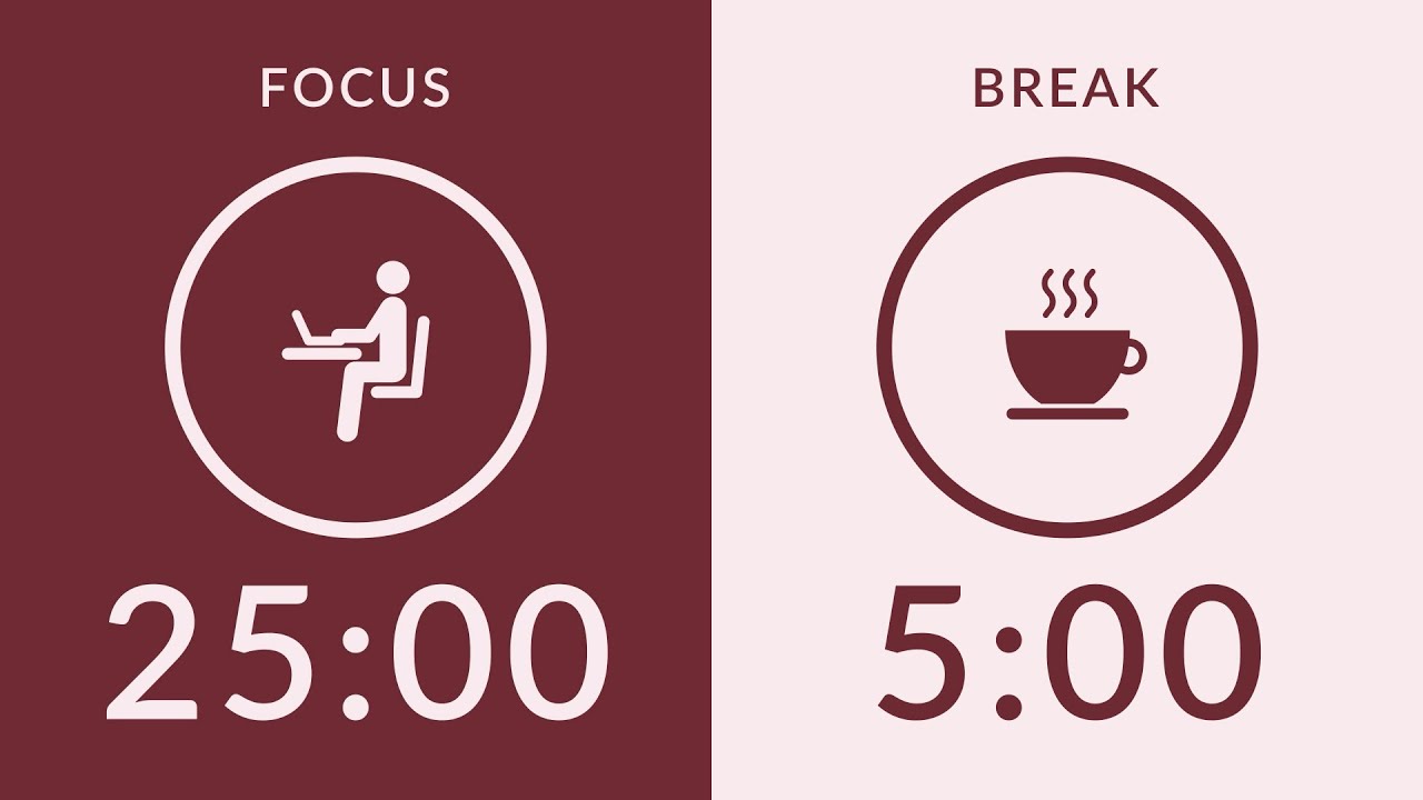 25/5 Pomodoro Timer | No Music 🔔 Bell Only | 2-Hour Study With Me for ...