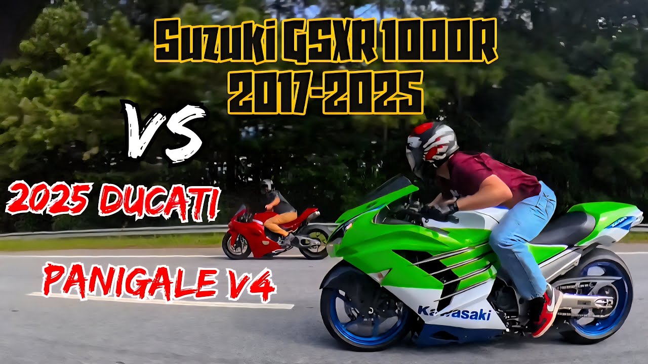 How Much Does It cost To Beat A Suzuki GSXR 1000R ?  2025 Ducati V4 vs Suzuki GSXR 1000R | Ride 5