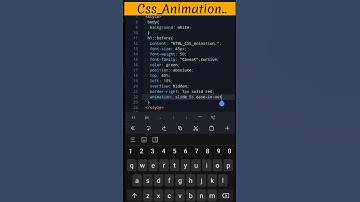 Html Css typing Animation || Web design || #shorts  #programming #css  #html #viral