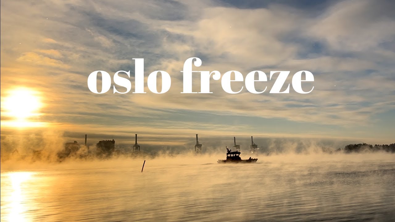 Oslo winter magic walk / Misty, icy fjord, Norway / Slow living, silent vlog