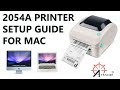 UPDATED SETUP Arkscan 2054A thermal label printer on Mac Apple Computer (hardware & driver config)