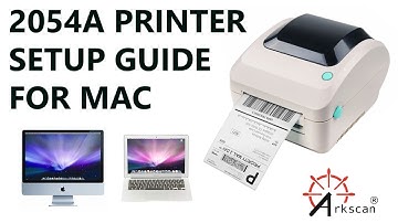 UPDATED SETUP Arkscan 2054A thermal label printer on Mac Apple Computer (hardware & driver config)