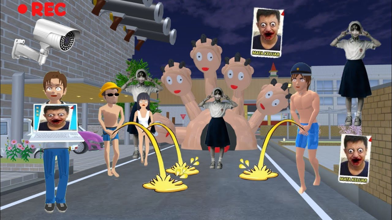 CCTV Yuta Melihat Penampakan Hantu Lindungi Bilqis Mio Di Bawa Gara Gara Pipis Sembarangan