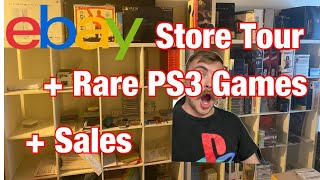 Ebay Store & Game Rooms Tour + Sales + Rare PS3 Games Pickups