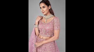 Old Rose Embroidered Bridal Lehenga Choli screenshot 2