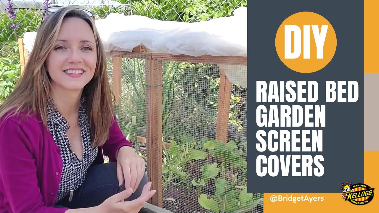 DIY Raised Garden Bed Screen Covers YouTube
