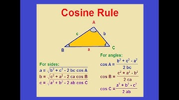 Cosine Rule & When to Use Them