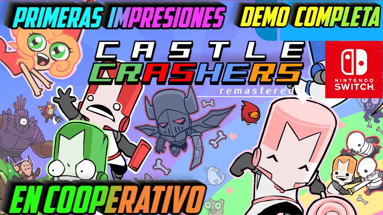 CASTLE CRASHERS DEMO COMPLETA (Nintendo Switch) - ¡BEAT 'EM UP EN
