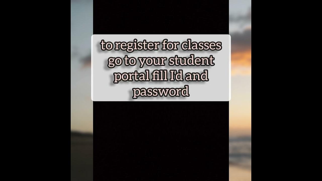 important dates of college and registration process in sept