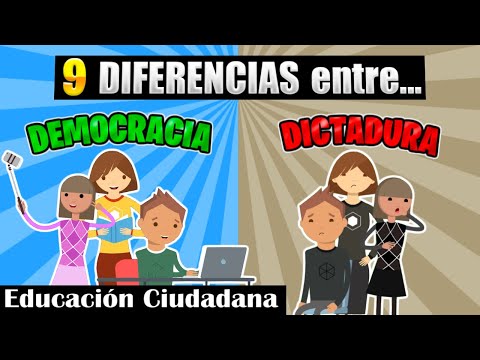 La DICTADURA | ¿Qué DIFERENCIAS existen entre una DICTADURA y la DEMOCRACIA? | Para escolares