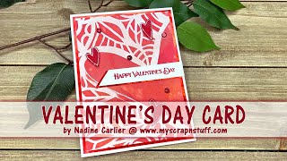 Valentines Day Card Using Stencils