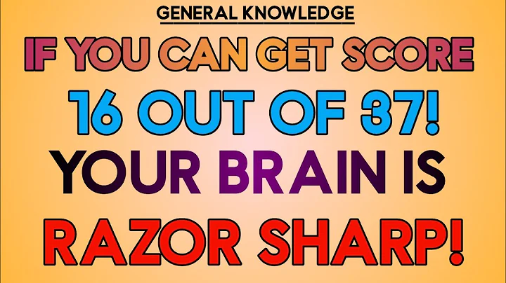 ONLY SENIORS WITH IQ 172+, CAN GET 14 OUT OF 40! IN THIS HARD QUIZ! | GK Wise | General Knowledge