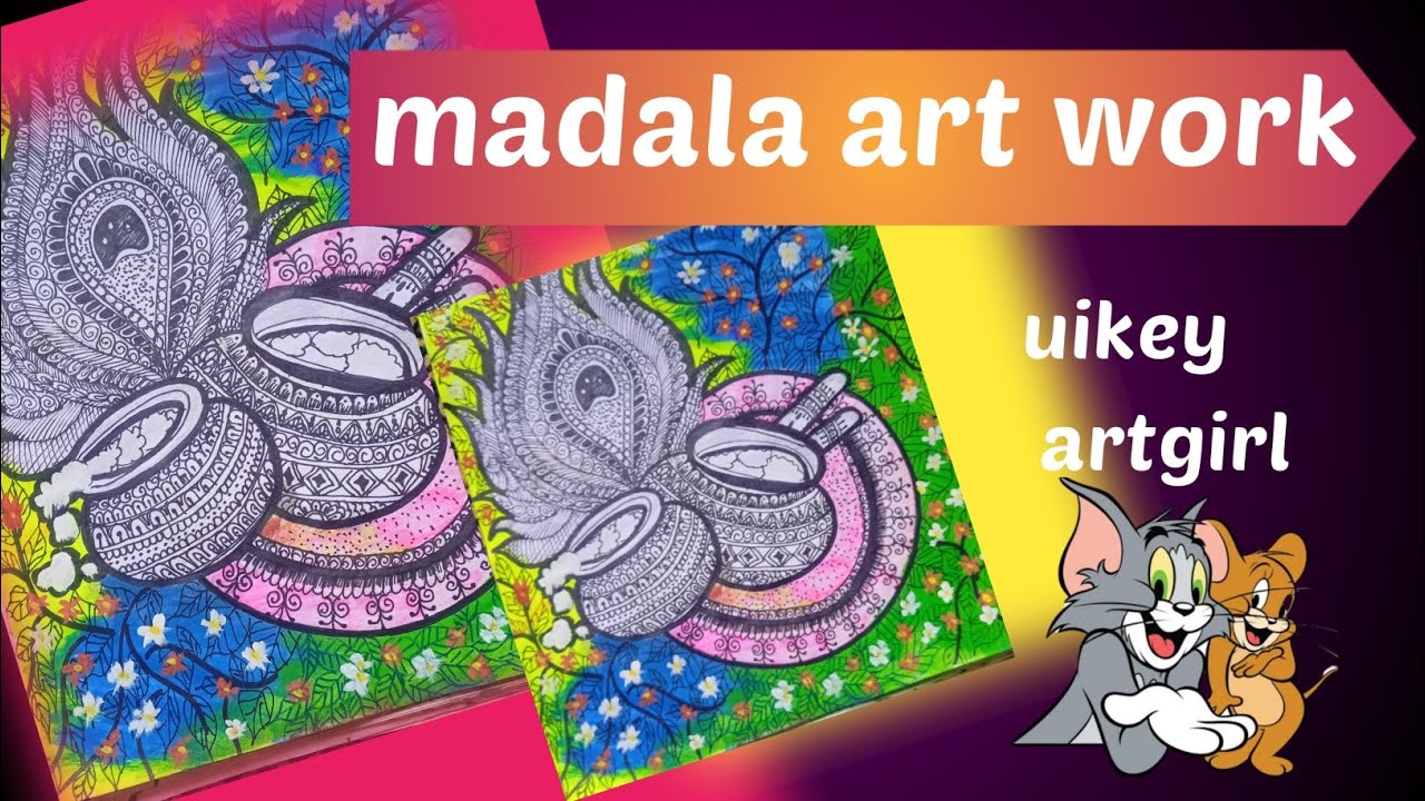 🥰👉 bohot hi aasan 🎨🖌️ Madala art work madalaartist uikeyartgirl YouTube