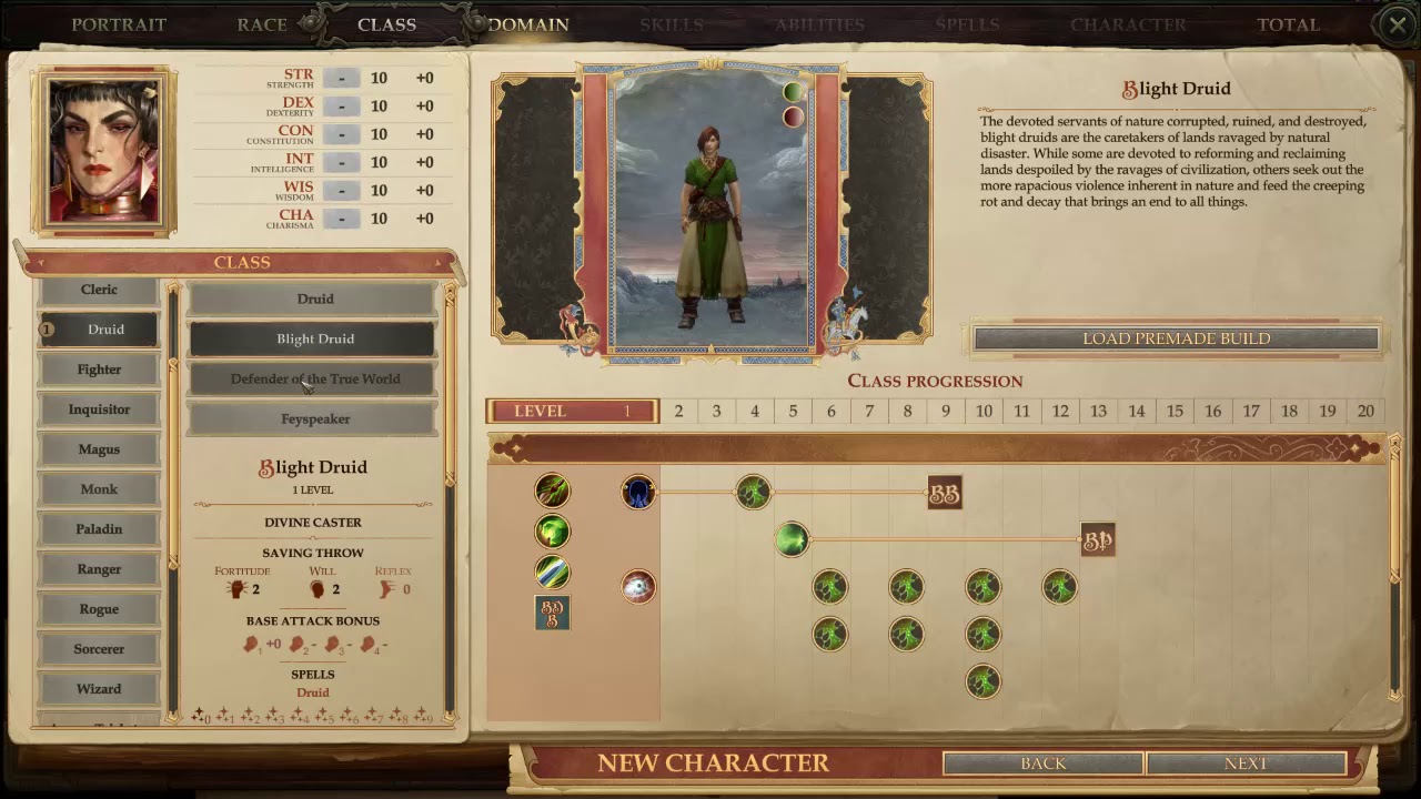 Pathfinder Kingmaker a Pure Druid or Blight Druid YouTube