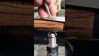 How to peen a knife handle pin  #shorts #knifemaking