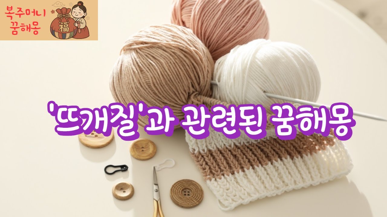 '뜨개질'과 관련된 꿈해몽 